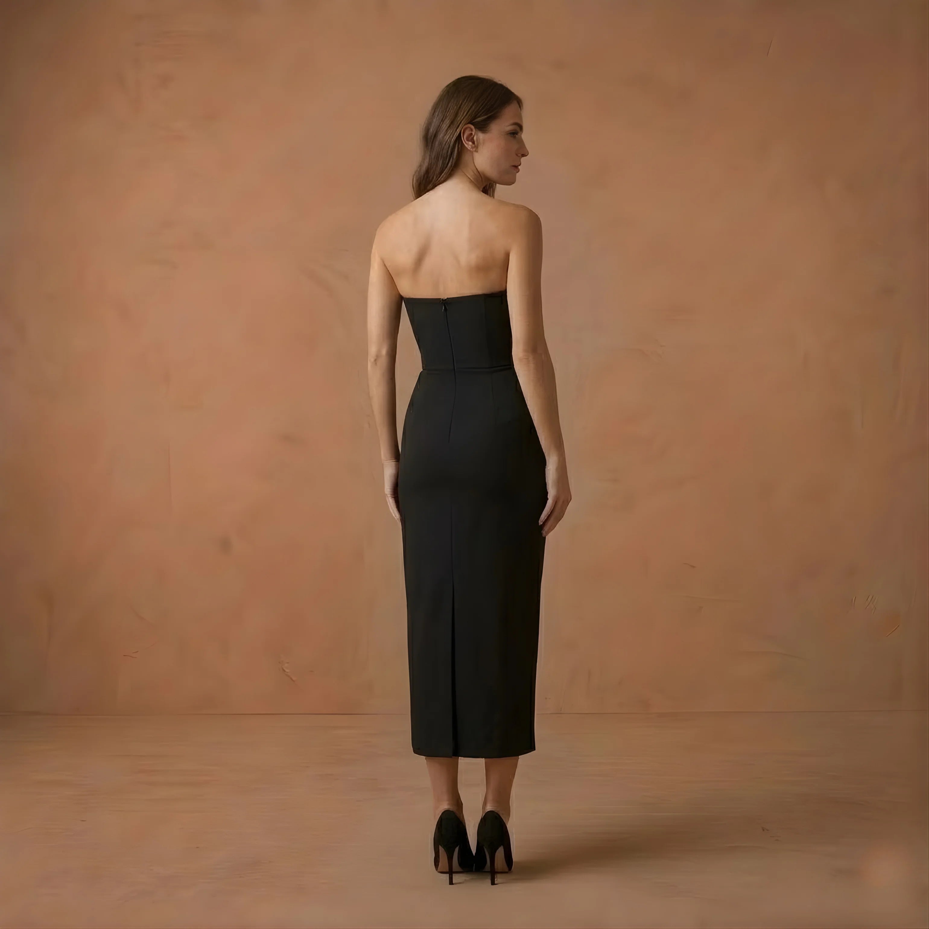 Dress Noir Sculpt Strapeless